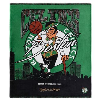 Two Hype Boston Celtics Fleece Throw Blanket