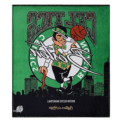 Two Hype Boston Celtics Fleece Throw Blanket