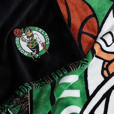 Two Hype Boston Celtics Fleece Throw Blanket
