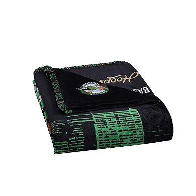 Two Hype Boston Celtics Fleece Throw Blanket