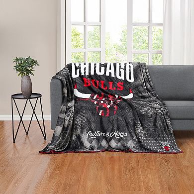 Two Hype Chicago Bulls Fleece Throw Blanket