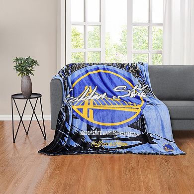 Two Hype Golden State Warriors Fleece Throw Blanket