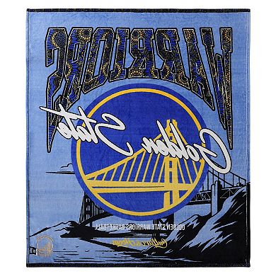 Two Hype Golden State Warriors Fleece Throw Blanket