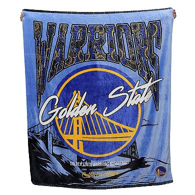 Two Hype Golden State Warriors Fleece Throw Blanket