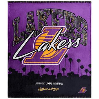 Two Hype Los Angeles Lakers Fleece Throw Blanket