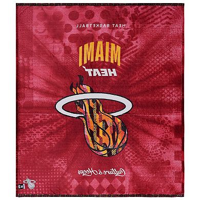 Two Hype Miami Heat Fleece Throw Blanket