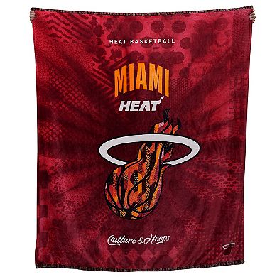 Two Hype Miami Heat Fleece Throw Blanket