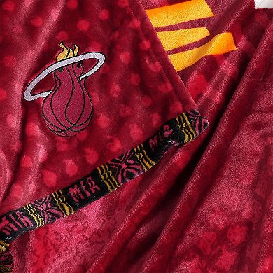 Two Hype Miami Heat Fleece Throw Blanket