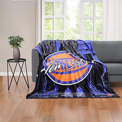 Two Hype New York Knicks Fleece Throw Blanket