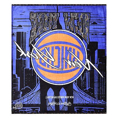 Two Hype New York Knicks Fleece Throw Blanket