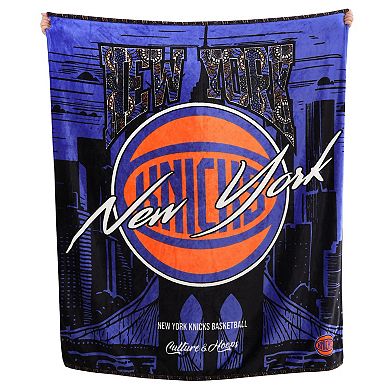 Two Hype New York Knicks Fleece Throw Blanket