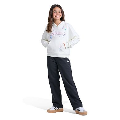 Girls 7-16 adidas Long Sleeve Graphic Fleece Hooded Pullover