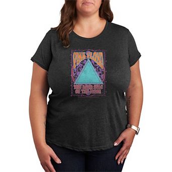Plus Size Pink Floyd The Dark Side of the Moon Groovy Retro Graphic Tee
