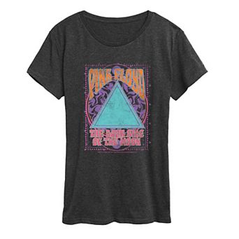 Women's Pink Floyd The Dark Side of the Moon Groovy Retro Graphic Tee