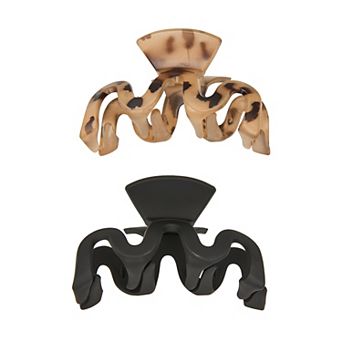 Emberly 2 pk Wavy Claw Clips