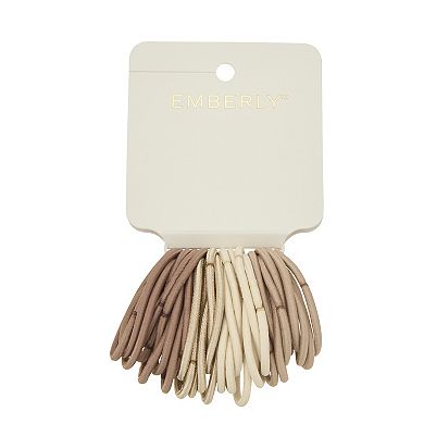 Emberly Thin Elastic Hair Ties 40-Pk.
