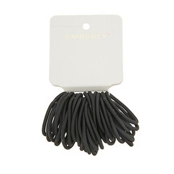 Emberly Thin Elastic Hair Ties 40 pk
