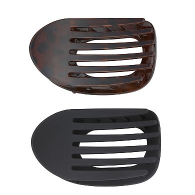 Emberly 2-Pack Oval Claw Clips