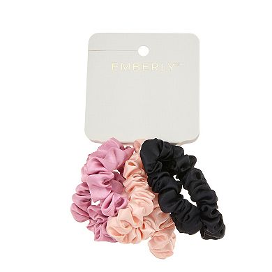 Emberly 6-Pk. Skinny Satin Scrunchie Set