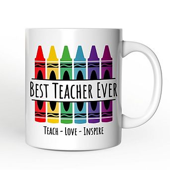 Teacher Colorful Mug, School Theme Appreciation Gift