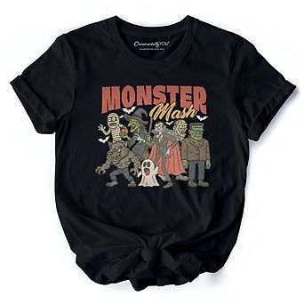 Vintage Monster Mash T-Shirt, Retro Halloween Friends Tee