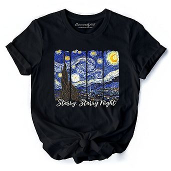 Vincent Van Gogh The Starry Night T-Shirt, Famous Painting Tee