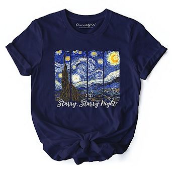 Vincent Van Gogh The Starry Night T-Shirt, Famous Painting Tee