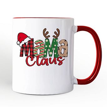 Mama Claus Retro Christmas Mug, Matching Family Holiday Gift