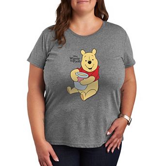 Plus Size Disney's Winnie The Pooh Hunny Pot Graphic Tee