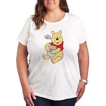 Plus Size Disney's Winnie The Pooh Hunny Pot Graphic Tee