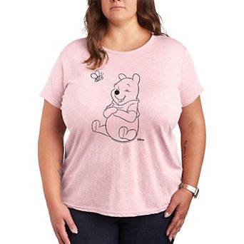 Plus Size Disney's Winnie The Pooh & Bee Graphic Tee