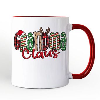 Grandma Claus Retro Christmas Mug, Matching Family Holiday Gift