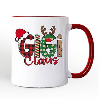Gigi Claus Retro Christmas Mug, Matching Family Holiday Gift