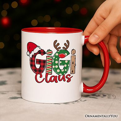 Gigi Claus Retro Christmas Mug, Matching Family Holiday Gift