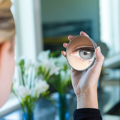 Compact Mirror with 10X Magnification — Suction-Cup Mount