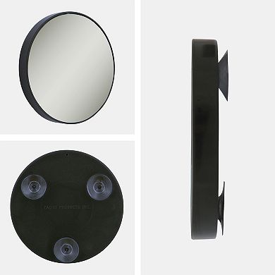 Compact Mirror with 15X Magnification — Suction-Cup Mount