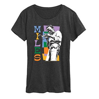 Women's Miles Davis Color Block Graphic Tee