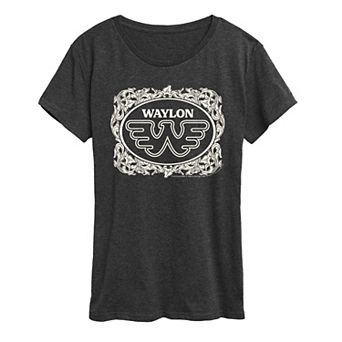 Women's Waylon Jennings Floral Graphic Tee