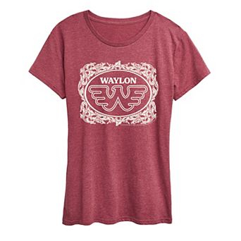 Women's Waylon Jennings Floral Graphic Tee