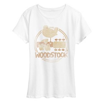 Women's Woodstock Logo Distressed Graphic Tee