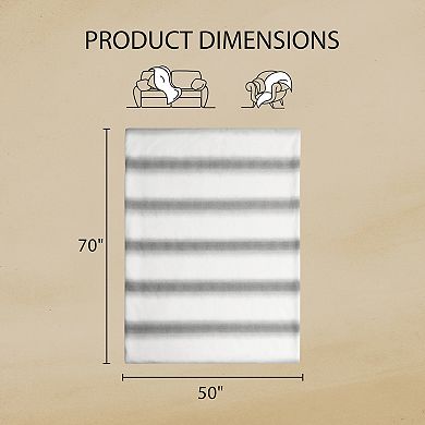 Nine West Faux Cashmere Throw Blanket