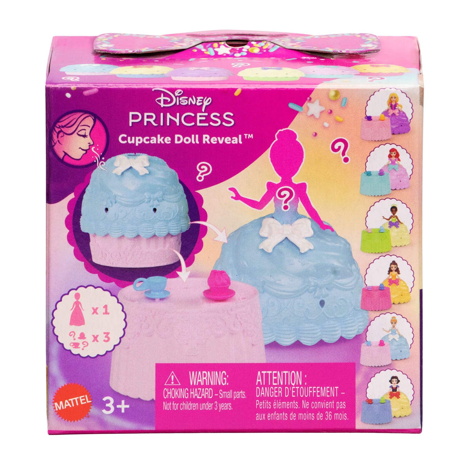 Детские куклы Disney Princess Cupcake Small Doll Reveal with 5 Surprises & 2 Accessories - Styles May Vary