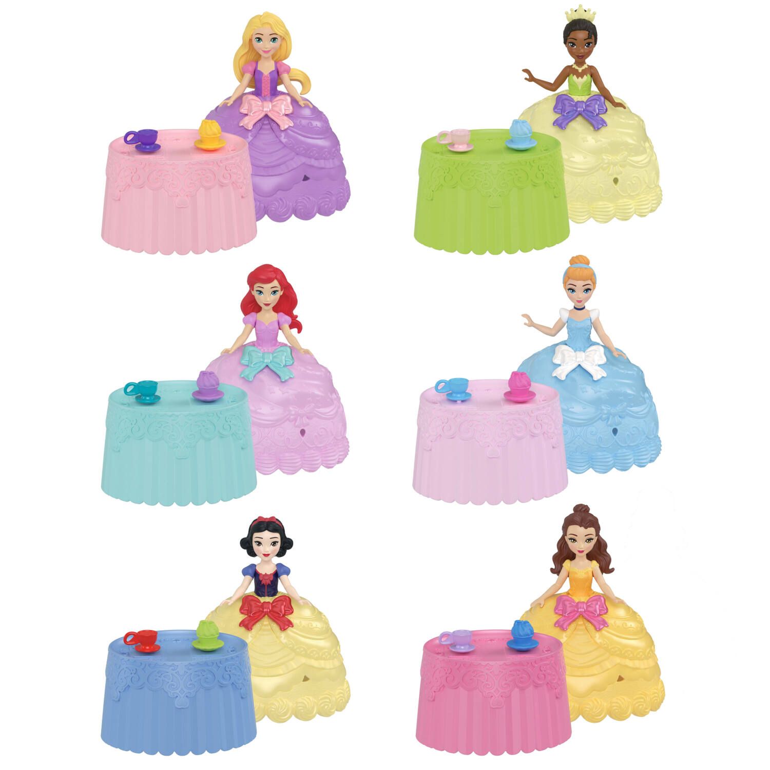 Детская кукла Disney Princess Cupcake Small Doll Reveal with 5 Surprises & 2 Accessories - Styles May Vary — фото 2