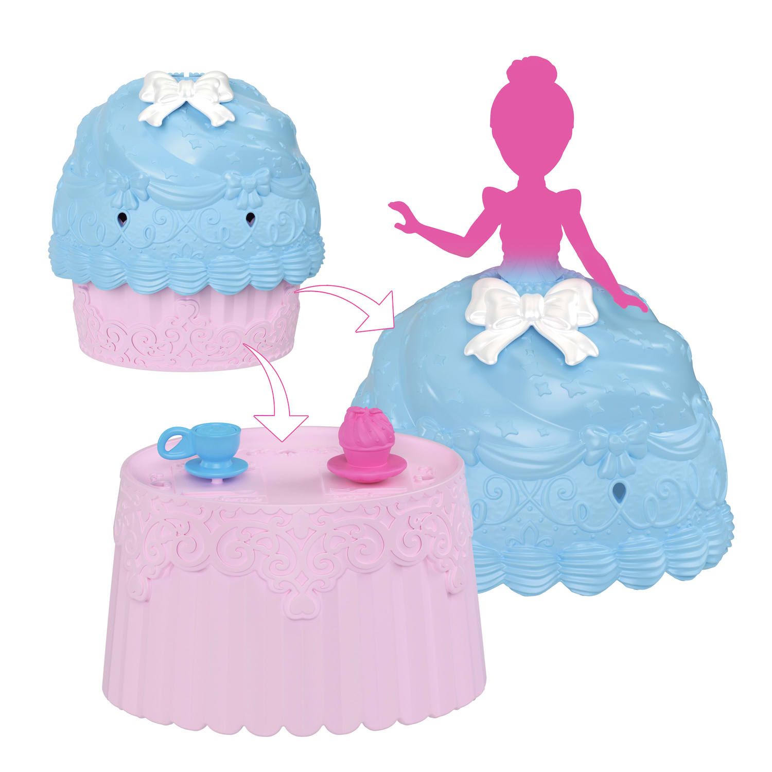 Детская кукла Disney Princess Cupcake Small Doll Reveal with 5 Surprises & 2 Accessories - Styles May Vary — фото 4