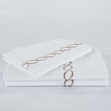 The Hotel Collection 500TC Cotton Sateen Embroidered Sheet Set, Ultra-Soft, Deep Pocket
