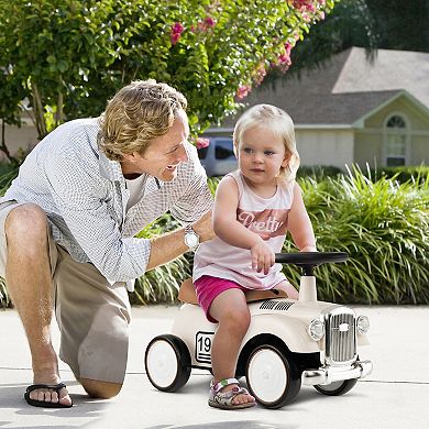 Kids Sit-to-Stand Ride-On Vehicle with Steering Wheel and Storage