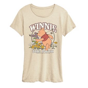 Women's Disney's Winnie The Pooh Smelling The Flowers Graphic Tee