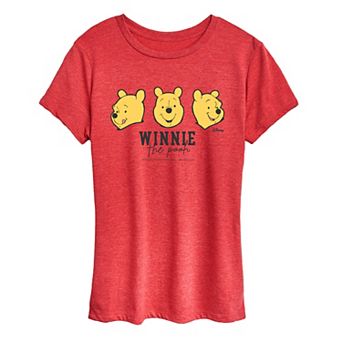 Women's Disney's Winnie The Pooh Faces Graphic Tee