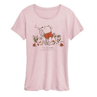 Women's Disney's Winnie The Pooh Flowers Graphic Tee
