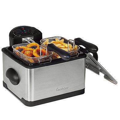 Kenmore 4.25-qt Deep Fryer & 3 Frying Baskets Set